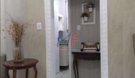 REF 16.738 - Excelente apto em Santos, 82 m ² a.u., 2 dormitórios, sala, cozinha, banheiro, área de serviço e 1 vaga.