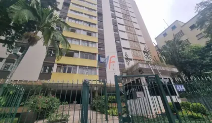Excelente apto em Higienópolis, 104m² a.u., 2 quartos, sala, cozinha, despensa, escritório, lavanderia, 1 vaga e lazer (REF 17.065).