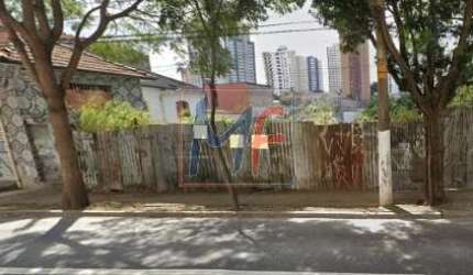 Excelente Terreno com 1.194 m²,  testada 39,80 metros, 2 frentes  bairro Vila Regente Feijó. Zoneamento ZM. Não aceita permutas. REF 11.087