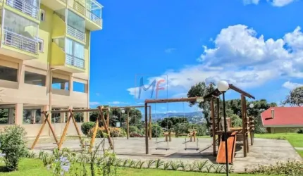 Excelente Apto em Campos do Jordão, no Morro do Elefante ,74 m² a.c., 2 dorms., (1 suíte), sala com lareira, varanda, 1 vaga. REF: 17.692