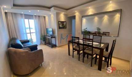 Excelente apto na Vila Antonieta, com 62m² a.u., 3 dormitórios, sala, cozinha, lavanderia, varanda, 1 vaga, lazer (REF 19.234)