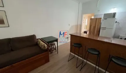 Excelente apartamento localizado na Consolação com 54 m²  a.u.,1 dormitório com armário, cama de casal, cozinha com geladeira, fogão, 1 vaga. REF: 19.765