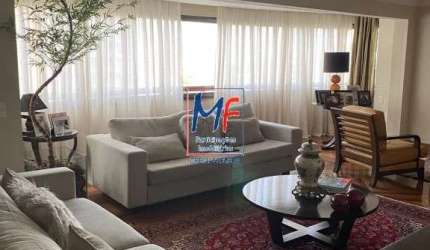Excelente apto na Vila Andrade, 250 m² a.u., 4 dormitórios (4 suítes), sala com 2 ambientes, cozinha, dependência de empregada, 4 vagas, lazer (REF 19.615)