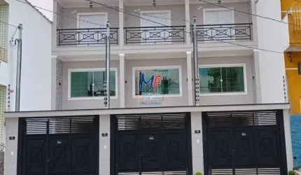 Excelente Sobrado localizado no bairro Parque Vitória, com 122 m²  a.c., 3 dorms., (1 suíte), piso porcelanato, quintal com churrasqueira,  alarme, 2 vagas. REF: 19.527