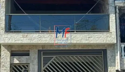 Excelente Casa (Sobrado) localizada em Santo André, com 263 m²  área construída, 3 dorm(s), (sendo 1 suíte), 4 vagas de garagem, depósito. REF: 19.707
