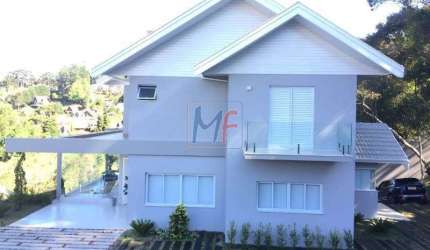 REF 11.367 Casa Nova Moderna no Alto do Capivari, alto padrão sendo 5 suítes, 12 vagas, vigilância 24 h, 548 m² uteis, terreno 1000 m²