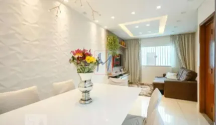 Casa em cond. fechado no Jardim Jaú,  70 m² a.u., 2 suítes, sala, cozinha planejada, área de serviço, lavabo, 3 vagas. (REF: 15.131)