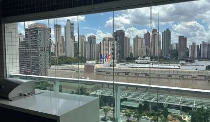 Excelente Apartamento studio Jd Anália Franco,  55,21m² a.u, 1 dormitório, 1 banheiro, closet, sacada e 2 vagas . REF 20750