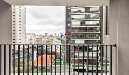Excelente apto studio ,  com 31m², 1 dormitório, cozinha, banheiro, varanda, lazer. Prox. Metrô Vila Madalena (REF 20.778)