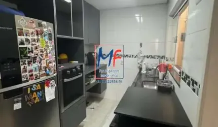 Excelente sobrado em cond. fechado, com 50m² a.u., 2 dormitórios (2 suítes), sala, cozinha, área de serviço, 2 vagas. Prox. Av. Eng. Caetano Álvares (REF 20.834)
