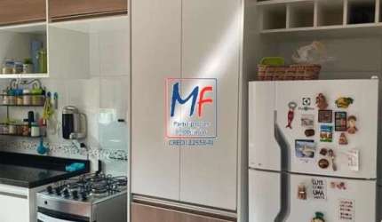 Excelente sobrado em cond. fechado no Jaraguá, com 128m² a.u., 2 dormitórios, sala, cozinha, varanda, lavanderia, 2 vagas. Prox. Rodovia dos Bandeirantes (REF 20.856)