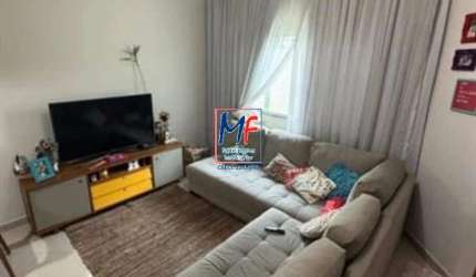 Excelente sobrado em cond. fechado, com 70m² a.u., 2 dormitórios (2 suítes), sala, cozinha, área de serviço, churrasqueira, 1 vaga (REF 20.854)
