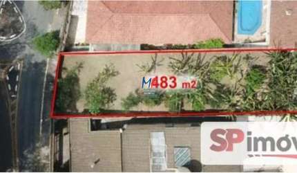 Excelente terreno no Jardim Leonor Mendes de Barros, com 483 m² de área, 11m de testada, 42m de fundos, nas proximidades do Metrô Tucuruvi (REF 20.892)