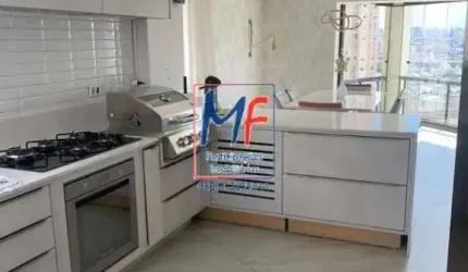 Excelente apto no Parque da Mooca, com 156m² a.u., 3 dormitórios (2 suítes), sala, cozinha, lavanderia, dep. empregada, varanda envidraçada, 3 vagas, lazer (REF 21.063)