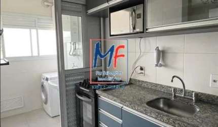 Excelente apto na Chácara São João, com 53m² a.u., 2 dormitórios, sala, cozinha, área de serviço, varanda envidraçada, 1 vaga, lazer. Prox. Av. Mutinga (REF 21.088)