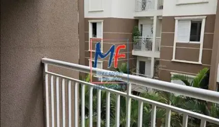 Excelente apto na Vila Nivi, com 62m² a.u., 2 dormitórios (1 suíte), sala, cozinha, lavanderia, varanda, depósito, 2 vagas, lazer (REF 21.164)