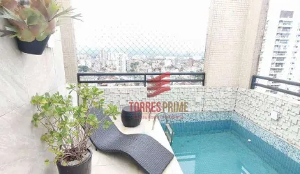 Cobertura com 3 dormitórios à venda, 191 m² por R$ 2.558.000,00 - Embaré - Santos/SP
