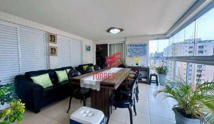 Apartamento com 3 dormitórios à venda, 131 m² por R$ 2.500.000,00 - Embaré - Santos/SP