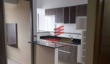 Sala living revertido para 1 dormitório, 1 vaga- Parque São Vicente - São Vicente/SP
