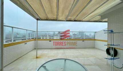 Cobertura com 2 dormitórios à venda, 111 m² por R$ 835.000,00 - Estuário - Santos/SP