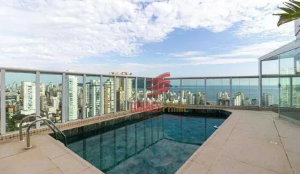 Cobertura com 3 dormitórios à venda, 280 m² por R$ 4.900.000,00 - Boqueirão - Santos/SP