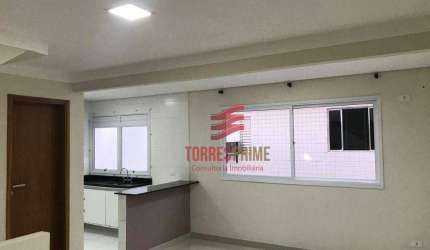 Baixou!!! Village com 2 dormitórios à venda, 90 m² por R$ 555.000 - Estuário - Santos/SP