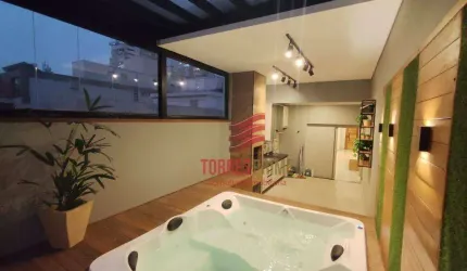 Cobertura com 3 dormitórios à venda, 191 m² por R$ 1.959.300,00 - Vila Belmiro - Santos/SP