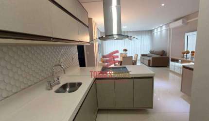 Apartamento com 2 dormitórios para alugar, 106 m² por R$ 10.900,02/mês - Aparecida - Santos/SP