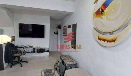 Village com 2 dormitórios à venda, 105 m² por R$ 485.000,00 - Macuco - Santos/SP
