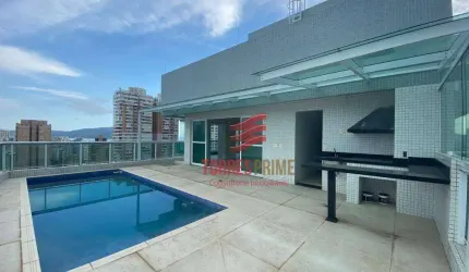 Cobertura com 3 dormitórios à venda, 300 m² por R$ 4.000.000,00 - Gonzaga - Santos/SP