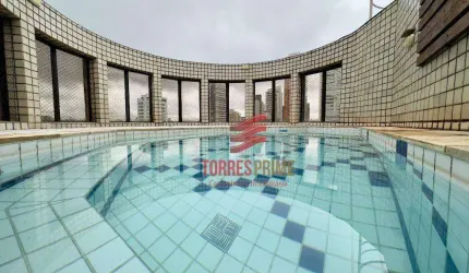 Cobertura duplex,4 dormitórios (2 suítes),  piscina a duas quadras da praia, localizada no bairro do Boqueirão/Santos.