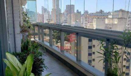 Apartamento com 4 dormitórios à venda, 340 m² por R$ 3.000.000,00 - Boqueirão - Santos/SP