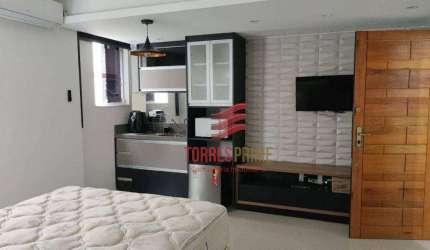 Lindo Studio à venda, Mobiliado, 30 m² por R$ 290.000 - José Menino - Santos/SP