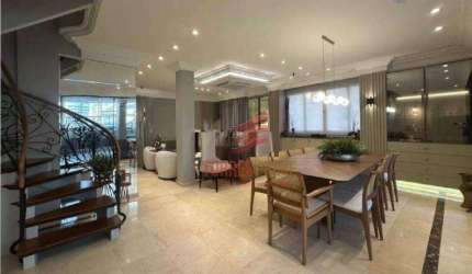Cobertura com 4 dormitórios à venda, 270 m² por R$ 5.360.000,00 - Gonzaga - Santos/SP