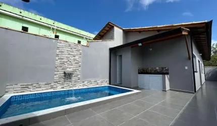 Casa para Venda em Itanhaém, Jardim das Palmeiras, 2 dormitórios, 2 banheiros, 1 vaga