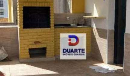 Cobertura com 2 dormitórios à venda, 85 m² por R$ 550.000,00 - Tombo - Guarujá/SP