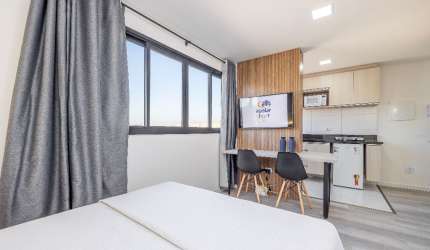 Studio totalmente mobiliado no Rebouças próximo a Unicuritiba