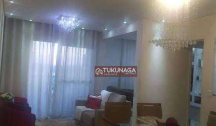 Apartamento com 3 dormitórios à venda, 81 m² por R$ 635.000 - Jardim Las Vegas - Guarulhos/SP