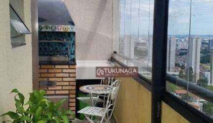 Apartamento Duplex com 3 dormitórios para alugar, 108 m² por R$ 3.500/mês - Parque Continental II - Guarulhos/SP