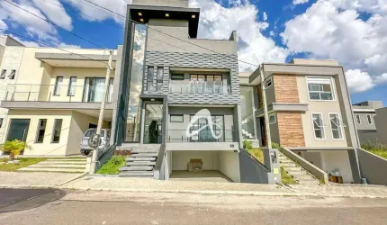 Sobrado triplex novo alto padrão à venda, 3 quartos sendo 1 suíte, no CONDOMÍNIO FOGGIATTO em São José dos Pinhais/PR.