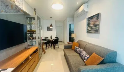 Venda Apartamento Santos SP - mAr dOce lAr - moderno andar alto, com sacada, excelente localização.
