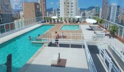 Venda Apartamento Santos SP - mAr dOce lAr com sacada gourmet, mobiliado, localização privilegiada.