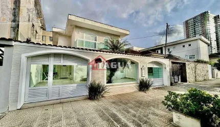 Venda Casa Santos SP - mAr dOce lAr com Piscina e Churrasqueira, 156m2, na Aparecida!