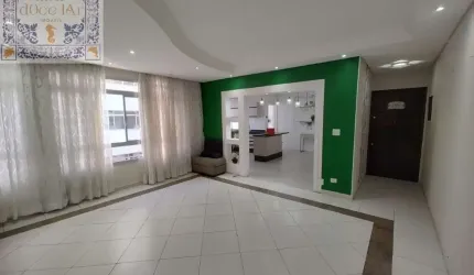 Venda Apartamento Santos SP - mAr dOce lAr gigante à uma quadra da orla da praia Embare reformado e com vaga garantida.