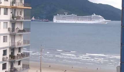 Apartamento Reformado mAr dOce lAr - Vista Mar e Mobiliado a poucos metros da Praia do Boqueirão em Santos,SP