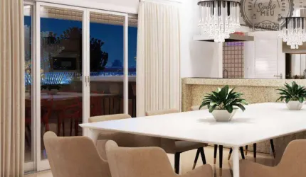 Cobertura com 3 dormitórios à venda, 162 m² por R$ 975.000,00 - Aviação - Praia Grande/SP