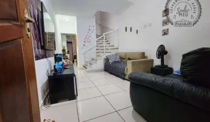 Casa com 2 dormitórios à venda, 94 m² por R$ 330.000,00 - Sítio do Campo - Praia Grande/SP