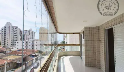 Apartamento com 3 dormitórios à venda, 132 m² por R$ 700.000,00 - Aviação - Praia Grande/SP