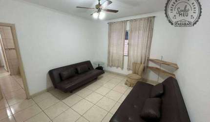 Apartamento com 2 dormitórios para alugar, 72 m² por R$ 2.500,00/mês - Vila Guilhermina - Praia Grande/SP