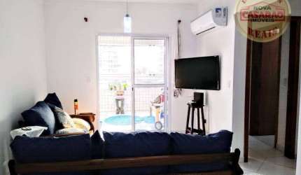 Apartamento com 2 dormitórios à venda, 80 m² por R$ 445.000,00 - Guilhermina - Praia Grande/SP